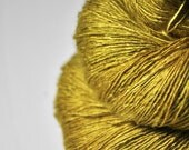 Too much hot mustard OOAK - Tussah Silk Yarn Lace weight