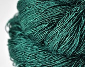 Pestled emerald - Tussah Silk Yarn Fingering weight