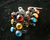 traffic light tiny earrings