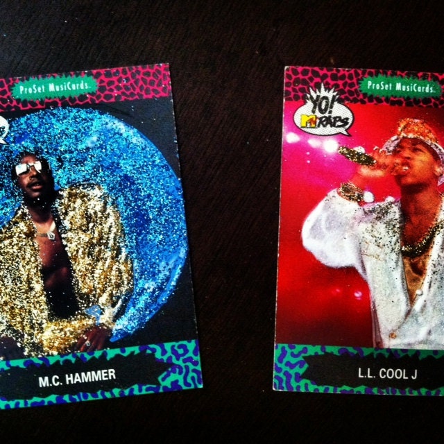 LL Cool J Is Hard as Hell: Yo MTV Raps Glitter Trading Card