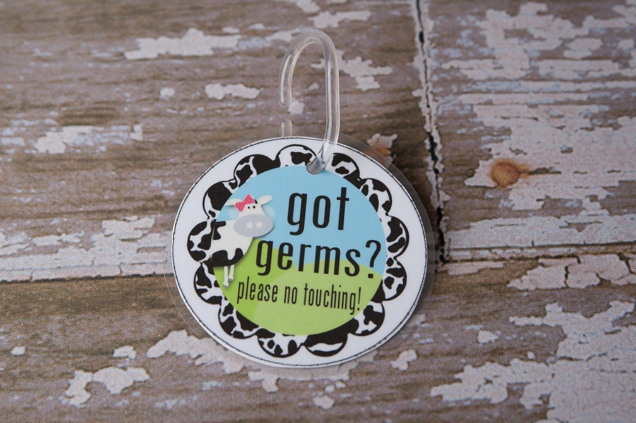 Baby/Toddler Germie Stopper No Touch Germ Stroller or Car Seat Sign 18