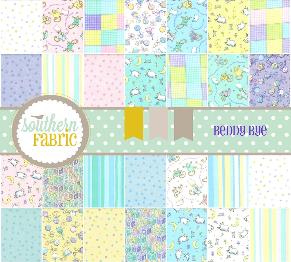 Beddy Bye by Ingrid  23130LCF  - Flannel Layer Cake for Moda Fabric Squares