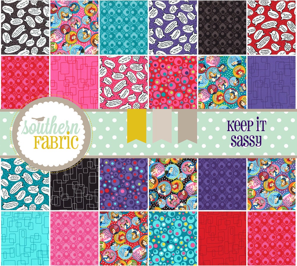 Keep It Sassy by Olive Sandwiches  -  Layer Cake for Moda Fabric Squares