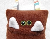 Brown Tooth Fairy Pillow Monster
