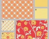 Modern French Flowers (Baby Bedding Crib Set)