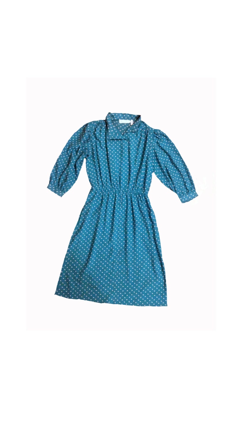 Teal Peaks Dress