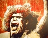 Andre the Giant's "Gigantic" - 12x18 Signed, Dated and Hand-Stamped Art Print
