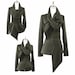 Statement Tie Fleece Knit Sweater Jacket with belt
