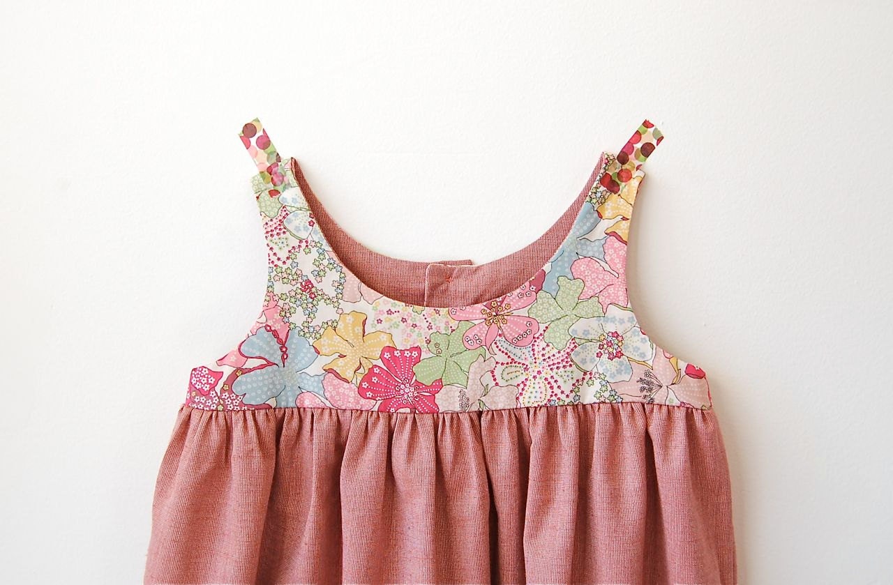 mauvey : pink gathered modern dress