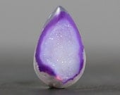 Purple Druzy Agate Teardrop - 24mm (5794)