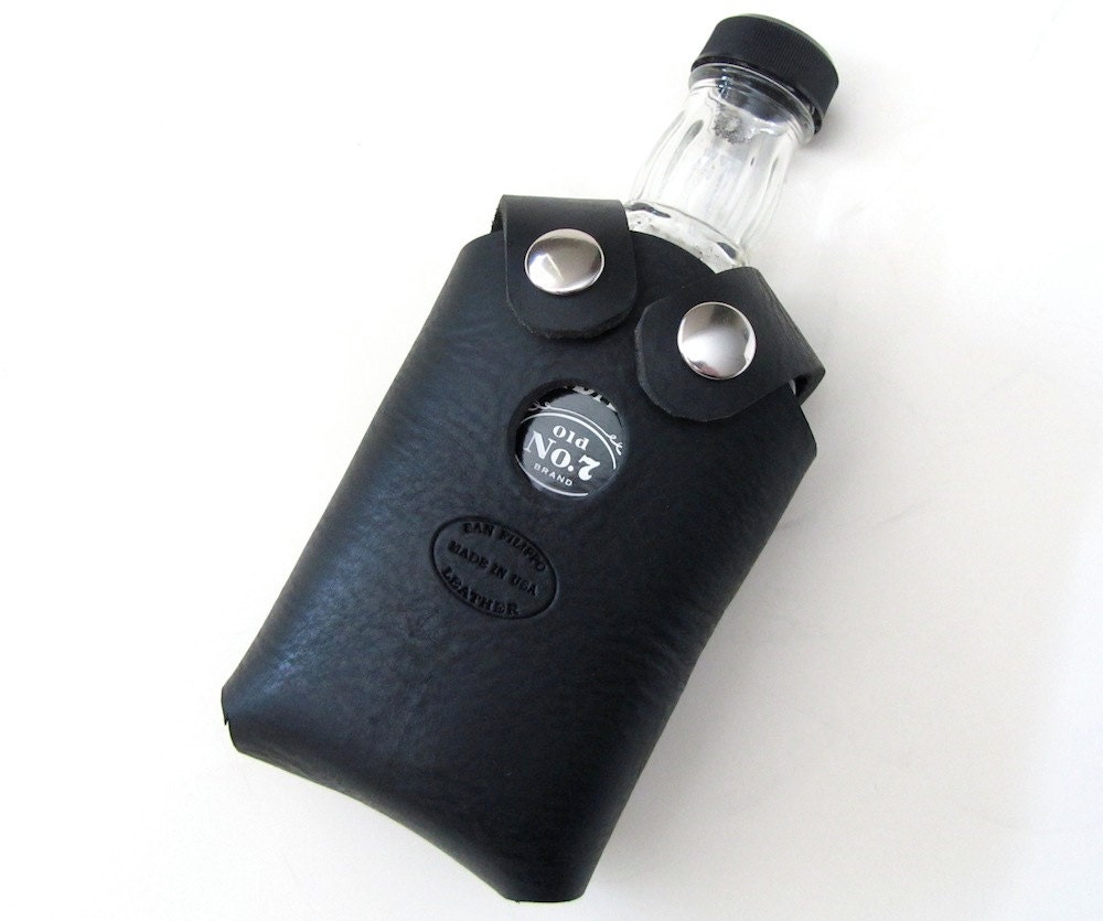 Leather Whiskey Bottle Holster