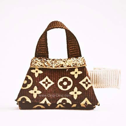 LV Famous Purse Inspired Boutique Hair Clip