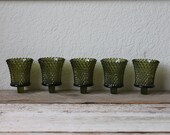 Vintage Glass Votive Candle Holders