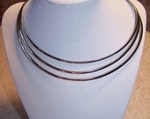 ON SALE Vintage European Handcrafted Silver Collar Necklace OOAK