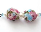 Pink Roses Chintz beadset / SRA