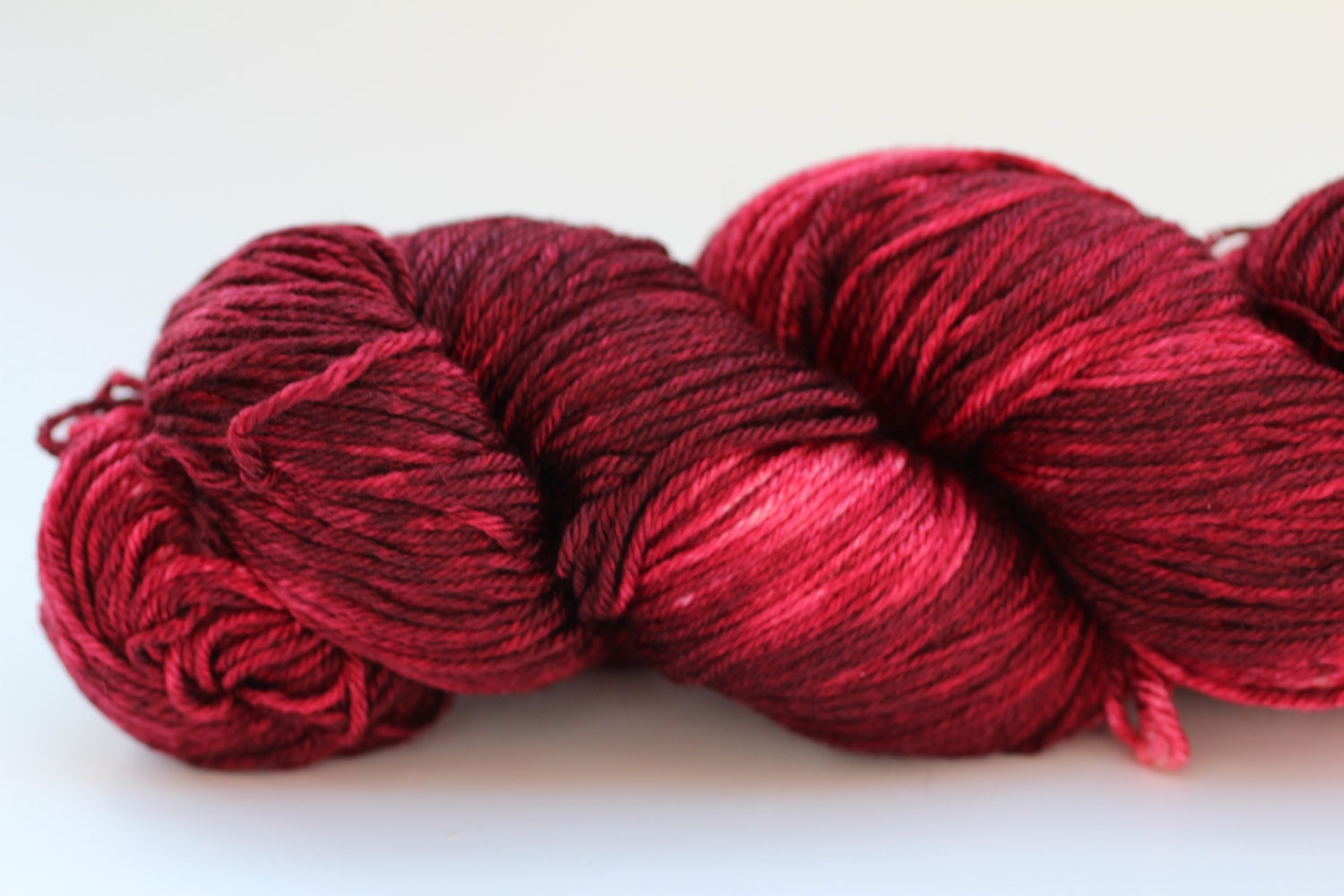 Seda Sock - Silky Merino Fingering - Signature Red - Hippy Day Dream Skein