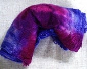 Hand Dyed Silk Hankies 1.1Oz./ 30 Grams "Mauve Boudoir"
