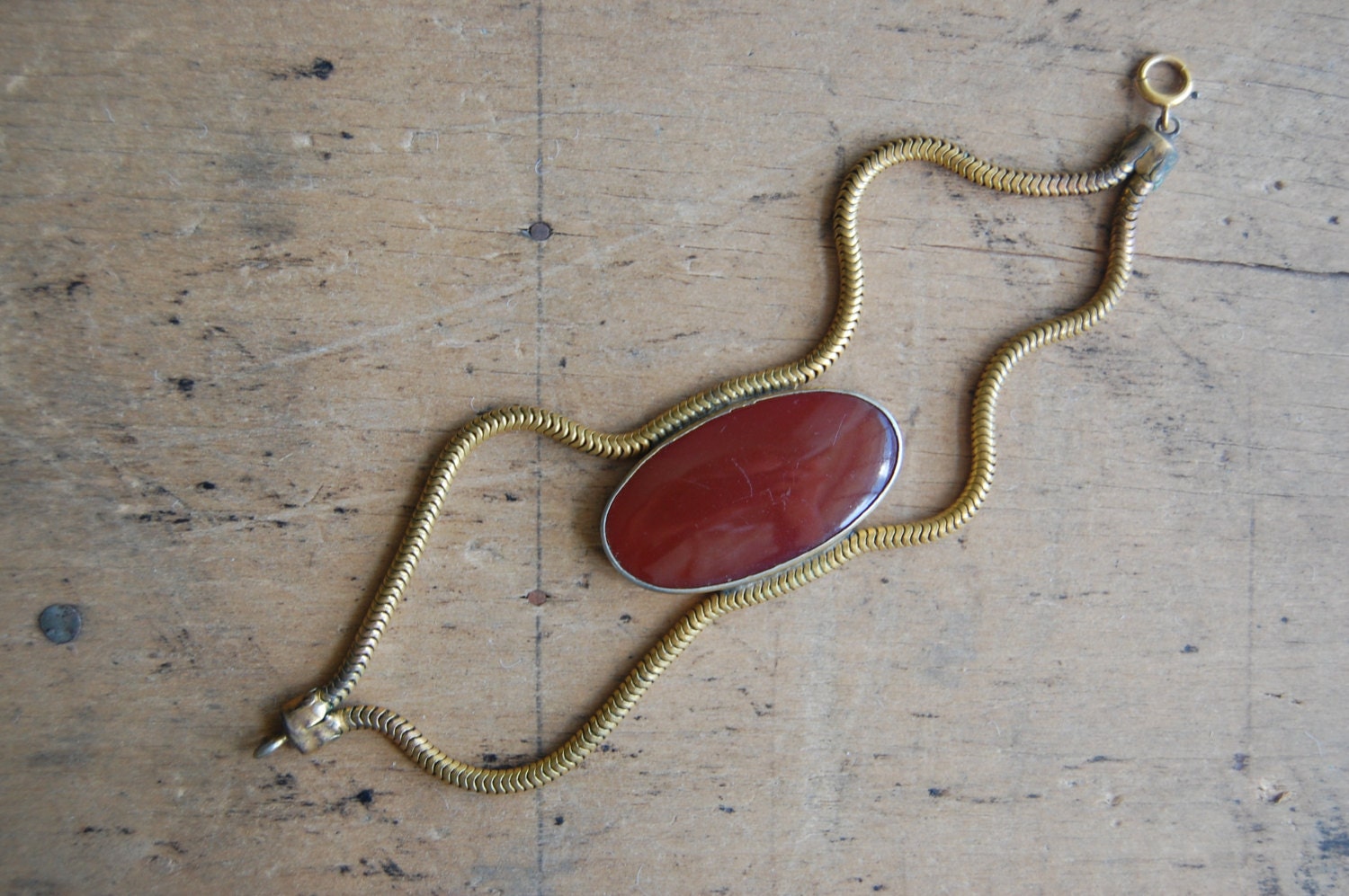 vintage 1970s carnelian bracelet / MESA