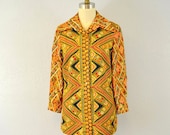 Vintage boho blouse / autumn fashion / 1960s