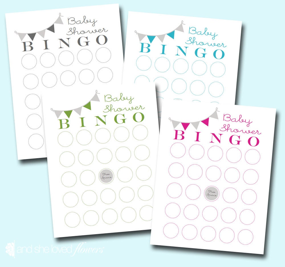 Baby Shower BINGO -- Printable