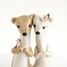 Weasel Wedding Cake Topper with Cherry Blossoms by Bonjour Poupette