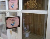 CUSTOM Hanging Patisserie SHOP SIGN Dollhouse Miniature 1/12 th Scale