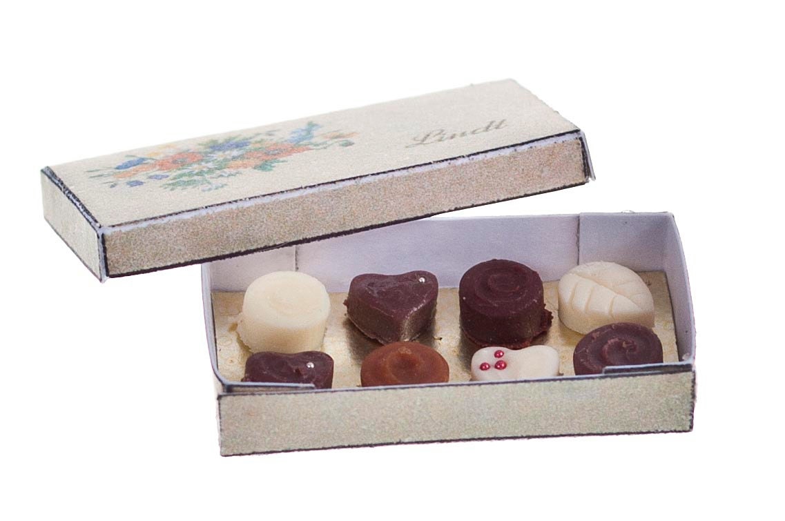 little box of assorted chocolates dollhouse miniature food