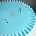 Fenton Turquoise Blue Hobnail Milk Glass Cake Stand, 1950s Wedding Cake Plate