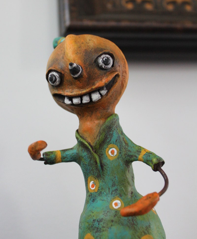 OOAK Original Folk Art Doll Primitive and Fun JOL Halloween Whimsical Character