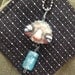 Original Folk Art Necklace Beer Buddy Humor Ugly Doll OOAK Fun Times Dos Equis Face
