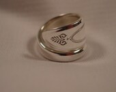 A Spoon Rings Plus Cute Wrapped Spoon Ring Size 6 Handmade Hippie Rings t410