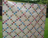 Quilt Pattern for Jelly Rolls PDF 5 sizes Baby to King - Garden Trellis - Immediate Download