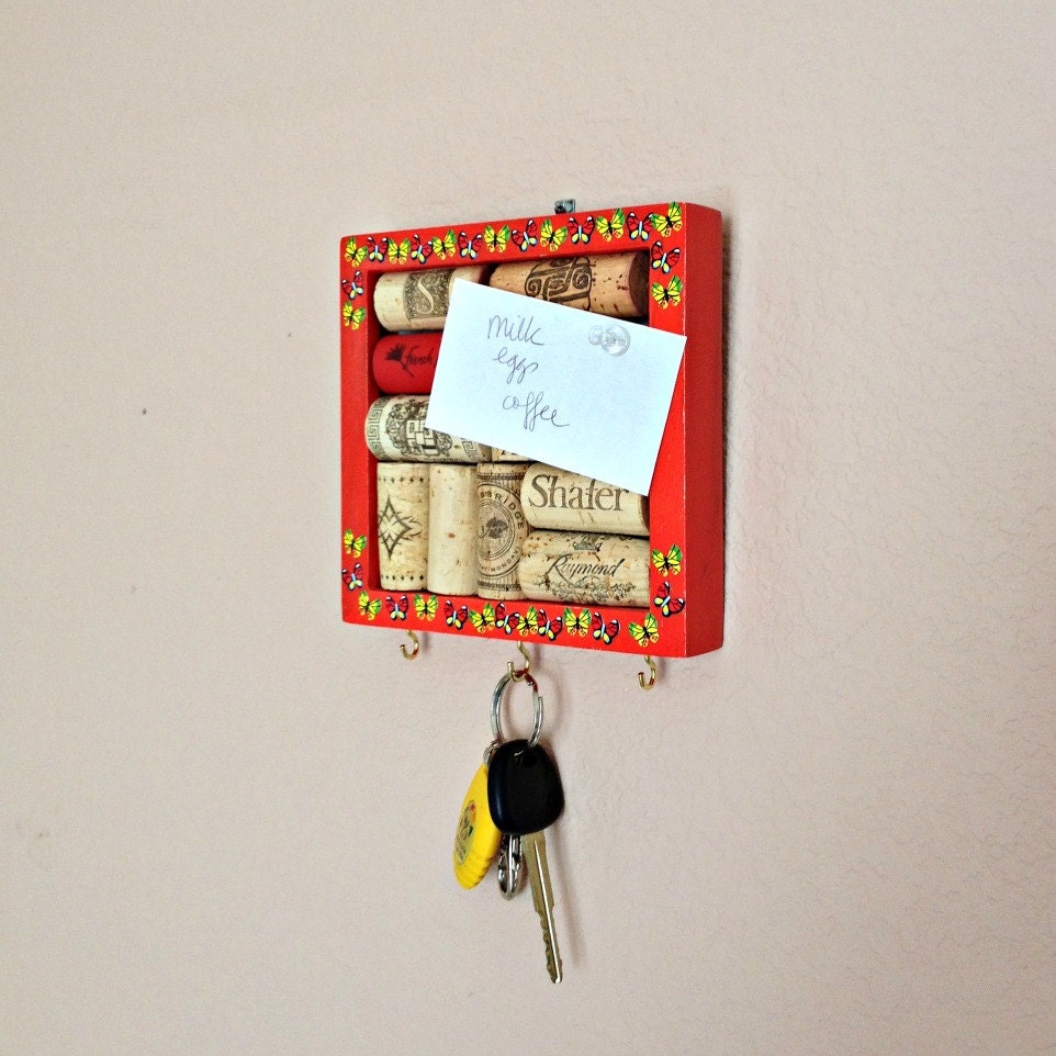 Key Hanger and Cork message board by Lolailo