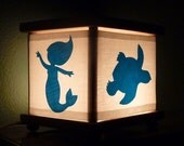 Mermaid Nightlght Ocean Blue Sea Turtle Dolphin