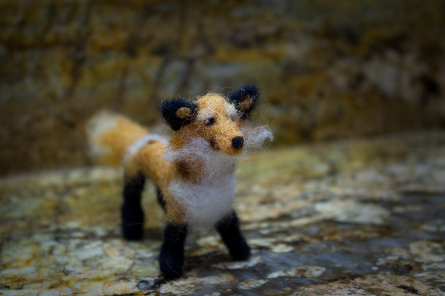 Needle Felted Fox Ornament