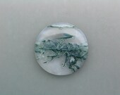 Green Moss Agate Cabochon
