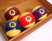 Vintage Billiard Balls Pool Balls YOU PICK Set of 4 - wallstantiques
