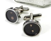 Vintage Typewriter Cuff Links Punctuation Keys Industrial Retro Vintage Cuff Links by Compass Rose Design