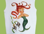 Mermaid  and Fish Any Hair  color  by ChiTownBoutique.etsy