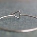 Triangle Sterling Silver Bangle