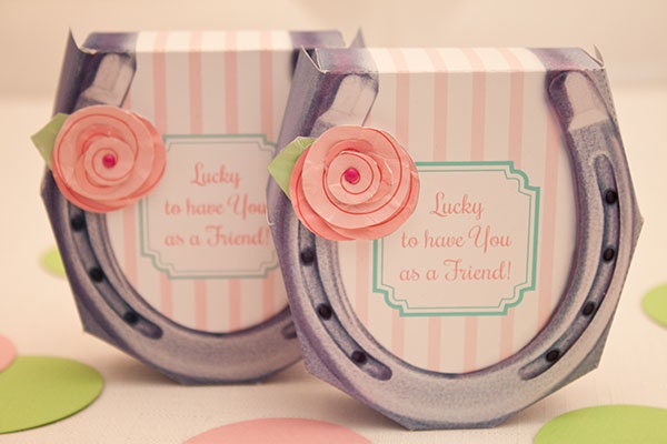 Shabby Chic HORSESHOE Favor Box - DIY Printable PDF Il_170x135