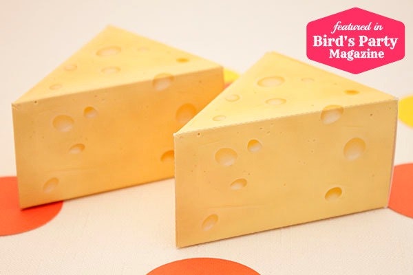 Swiss Cheese Favor Box - DIY Printable PDF Il_570xn