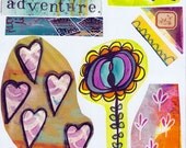 everyday adventure art journal collage sheet
