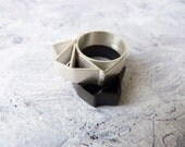 RING sterling silver contemporary jewelry geometric - Angular Collection