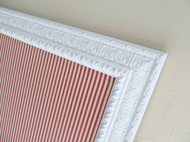 MAGNET BOARD Farmhouse Kitchen Decor Organizer Memo Board Large Bulletin Board Red Ticking Fabric Home Decor Country Kitchen Wedding