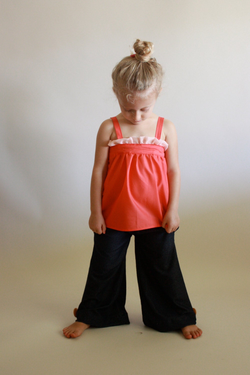 sugar ruffle tank top / pdf pattern sz toddler 12m to girls 14/16