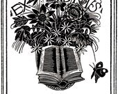 There is a Storybook in the Garden Bookplates Personalized or Blank
