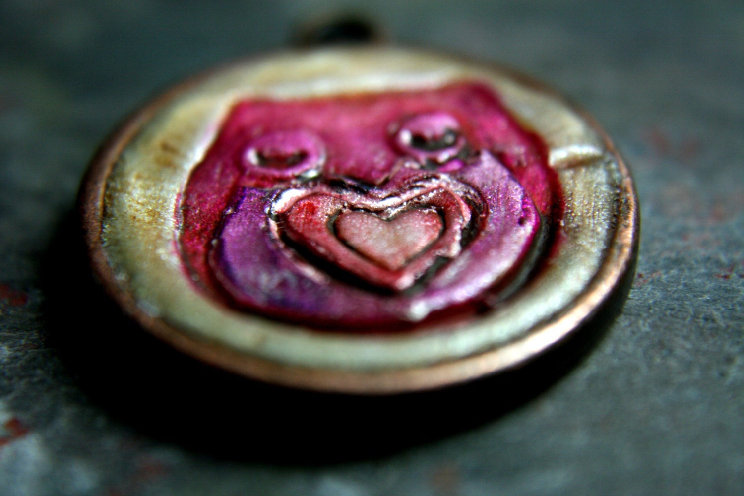 lovey dovey owlet - you are owl-ways on my mind - simple truths pendant - message jewelry - MADE TO ORDER