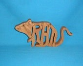 Rat Handmade Scroll Saw Wooden Puzzle