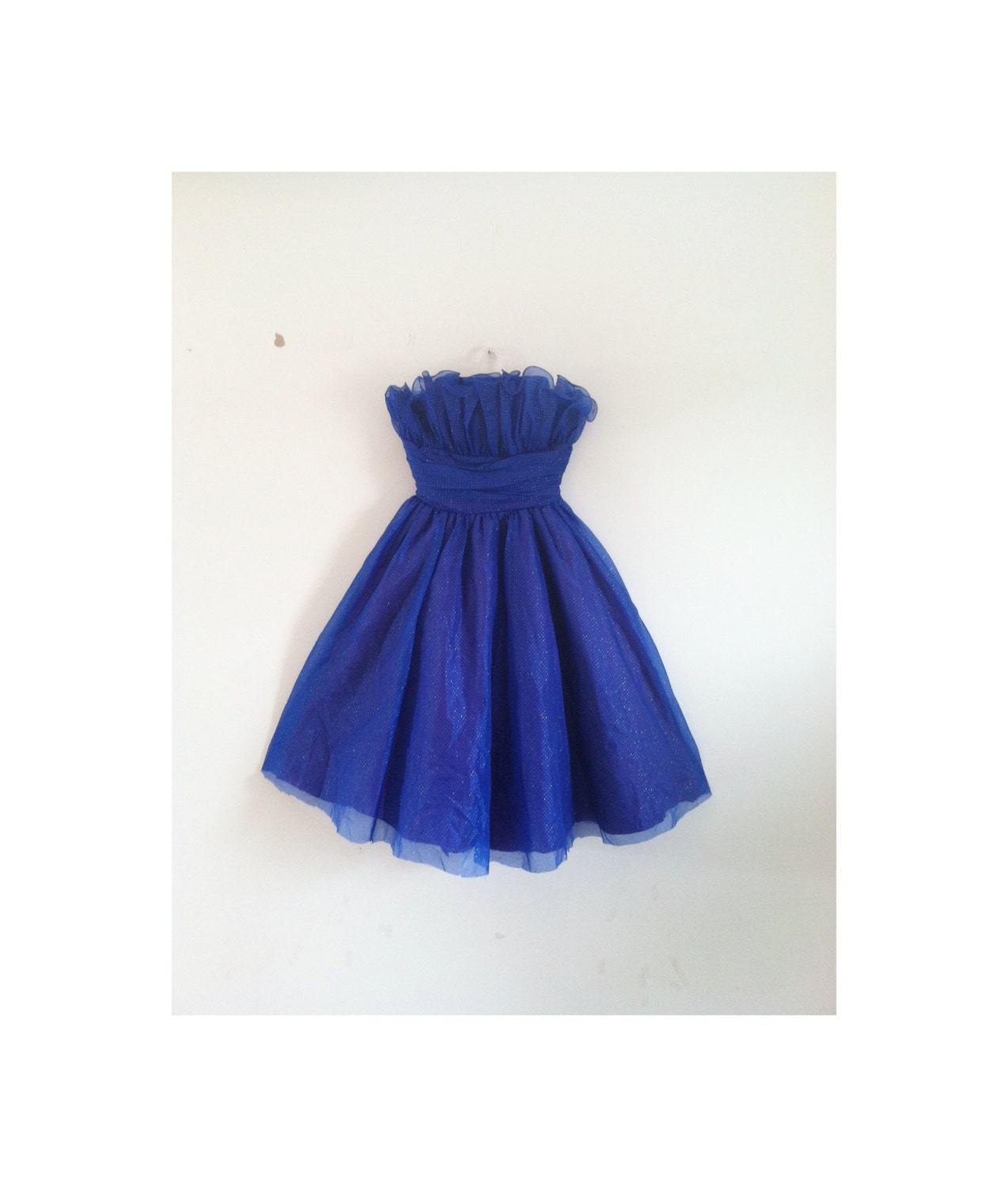 1950s-1960s SHIMMER polka dot party dress